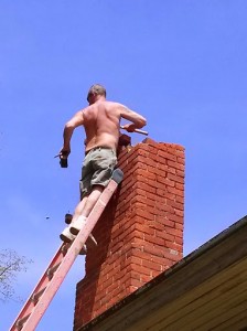 Chimney coming off