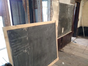 Two chalkboards