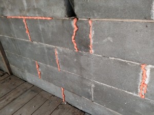 Orange spray foam